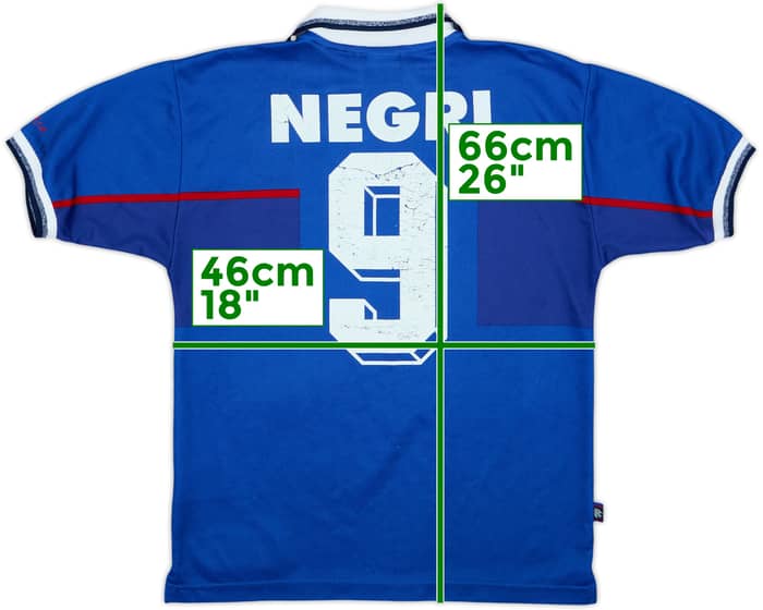1997-99 Rangers Home Shirt Negri #9 - 5/10 - (15-16 Years)