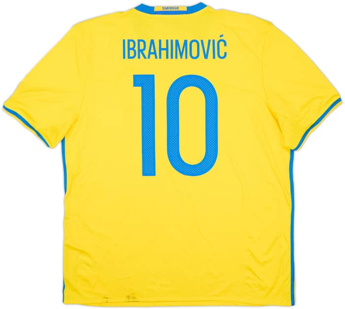 2016-17 Sweden Home Shirt Ibrahimovic #10 (XL)