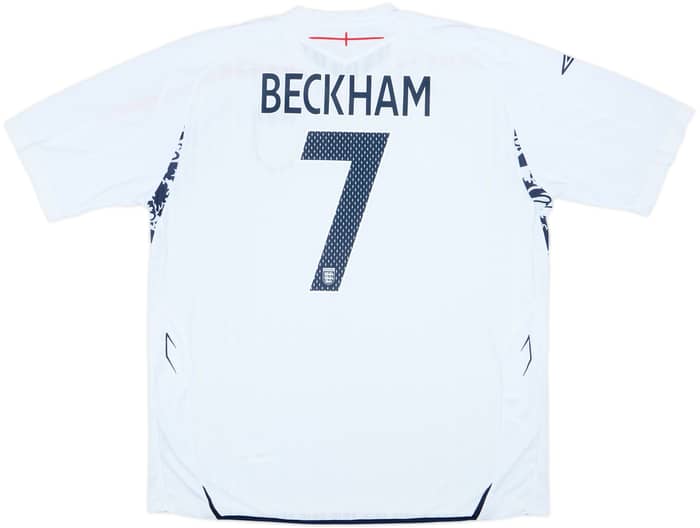 2007-09 England Home Shirt Beckham #7 (XXL)