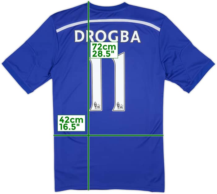 2014-15 Chelsea Home Shirt Drogba #11 (S)