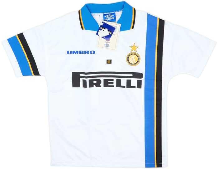 1997-98 Inter Milan Away Shirt Ronaldo #10 (XL.Boys)