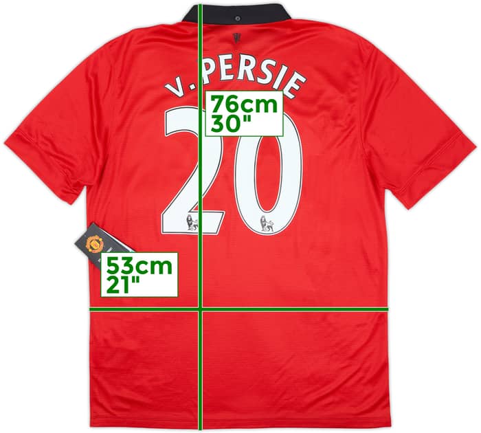 2013-14 Manchester United Home Shirt V.Persie #20 (L)