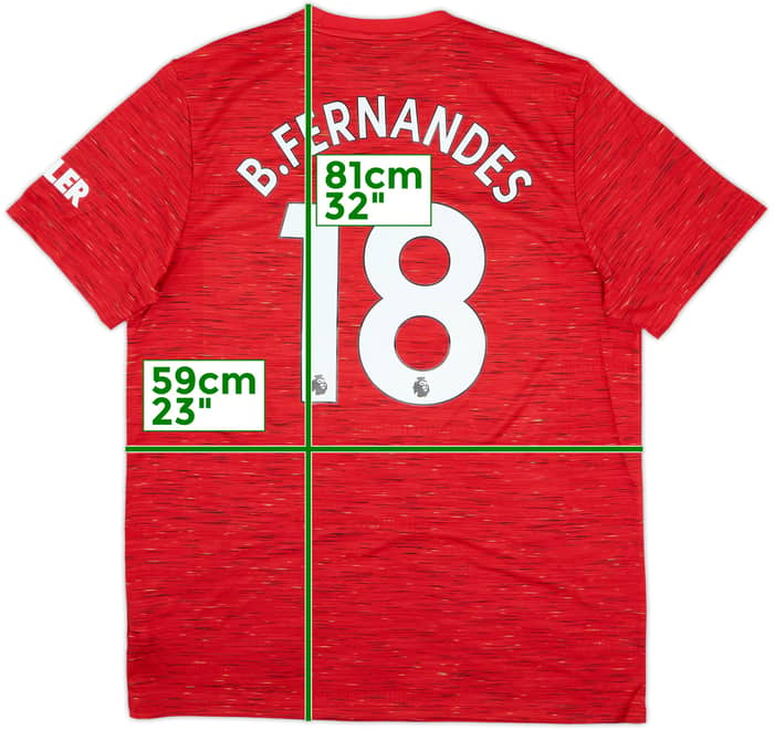 2020-21 Manchester United Home Shirt B.Fernandes #18 (XL)