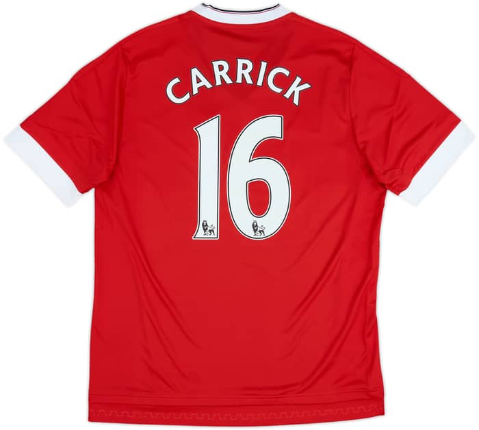 2015-16 Manchester United Home Shirt Carrick #16 (L)
