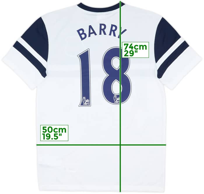 2013-14 Everton Third Shirt Barry #18 (M)