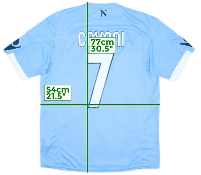 2010-11 Napoli Maillot domicile Cavani #7 (L)