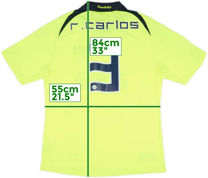 2008-09 Fenerbahce Third Shirt R.Carlos #3 (XL)