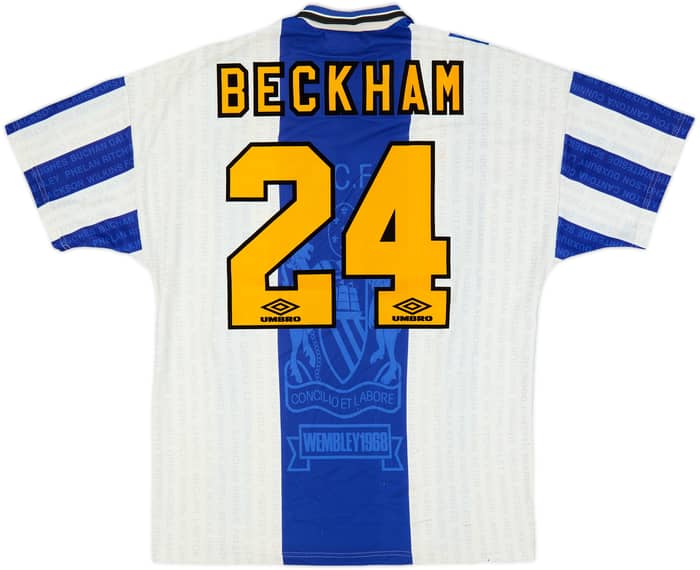 1994-96 Manchester United Third Shirt Beckham #24 - 7/10 - (XL)