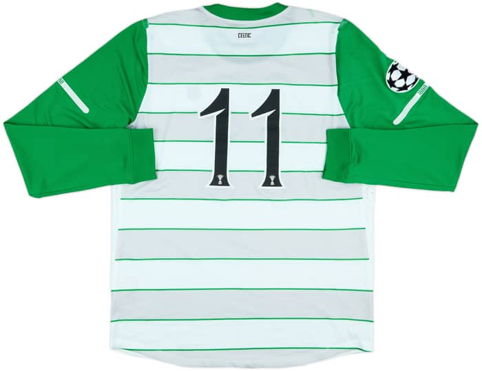 2011-12 Celtic Player Issue Away L/S Shirt #11 - 6/10 - (XL)