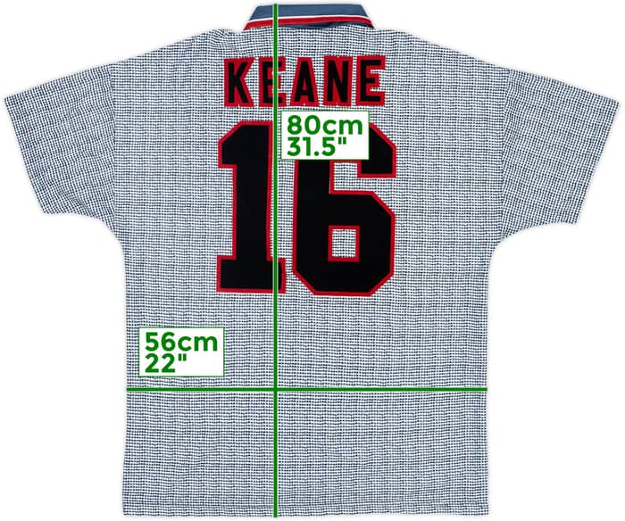 1995-96 Manchester United Away Shirt Keane #16 - 9/10 - (L)