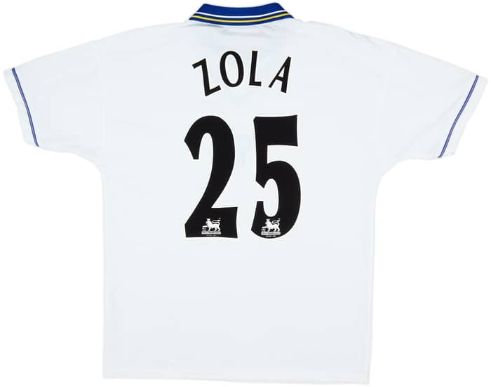 1998-00 Chelsea Away Shirt Zola #25 - 8/10 - (L)