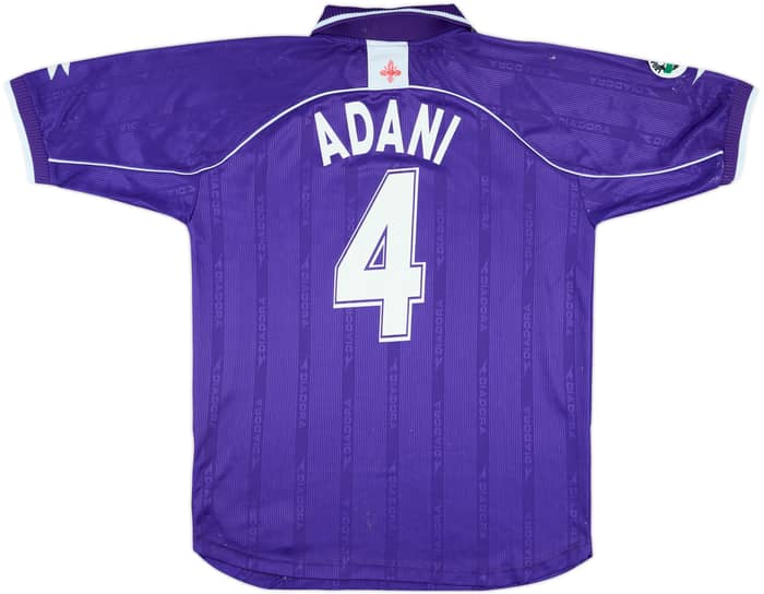 2000-01 Fiorentina Match Issue Home Shirt Adani #4