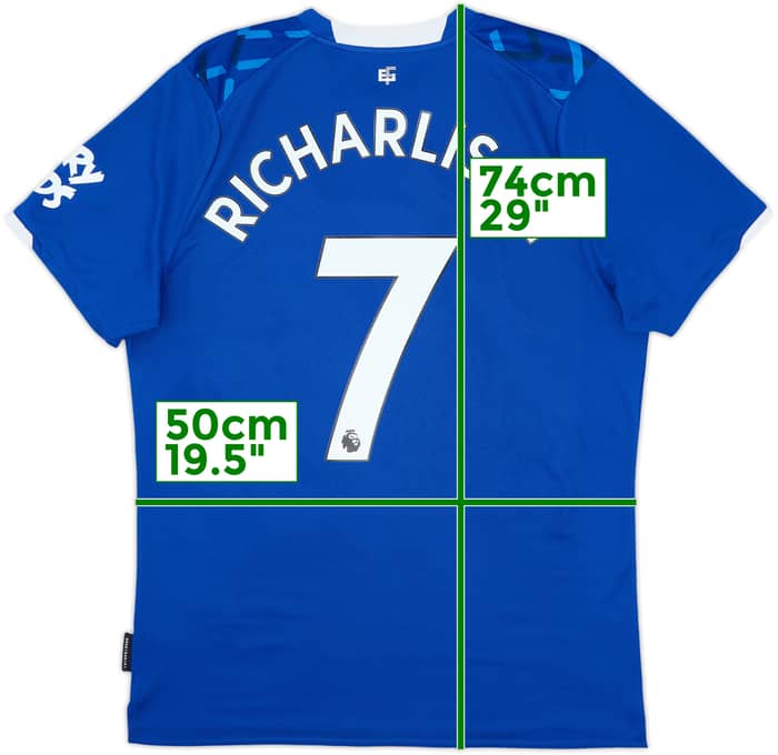 Camiseta de local del Everton 2019-20 Richarlison #7 - 8/10 - (L)