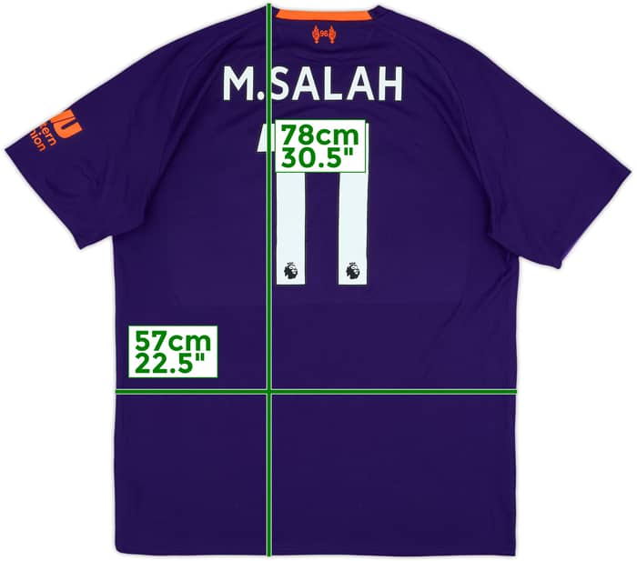 2018-19 Liverpool Away Shirt Salah #11 - 7/10 - (XL)