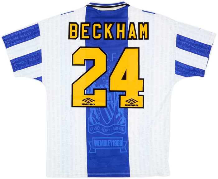 1994-96 Manchester United Third Shirt Beckham #24 - 8/10 - (L)