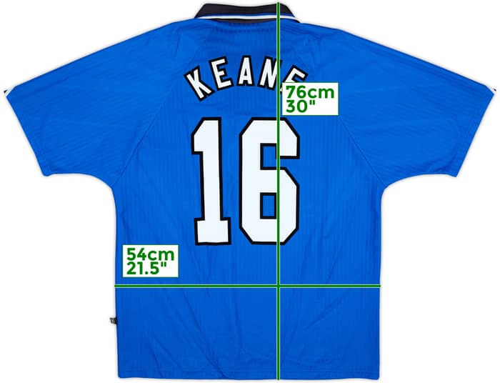1996-98 Manchester United Third Shirt Keane #16 - 9/10 - (L)
