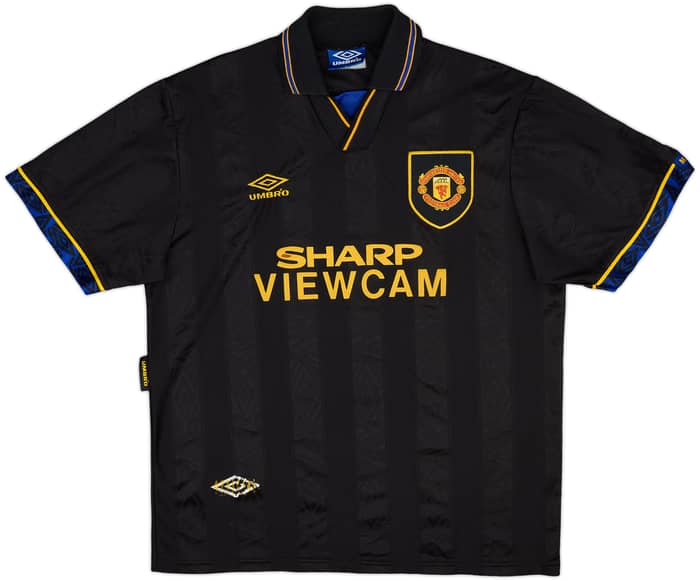 1993-95 Manchester United Away Shirt Cantona #7 - 7/10 - (L)