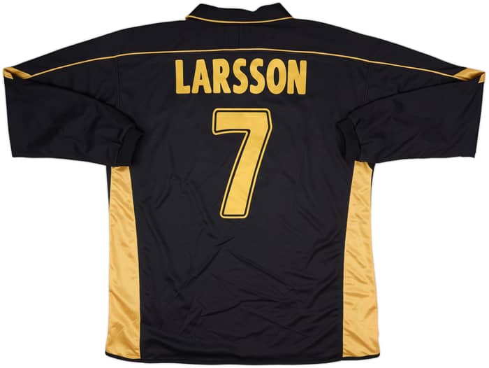 2003-04 Celtic Away L/S Shirt Larsson #7 - 10/10 - (XL)