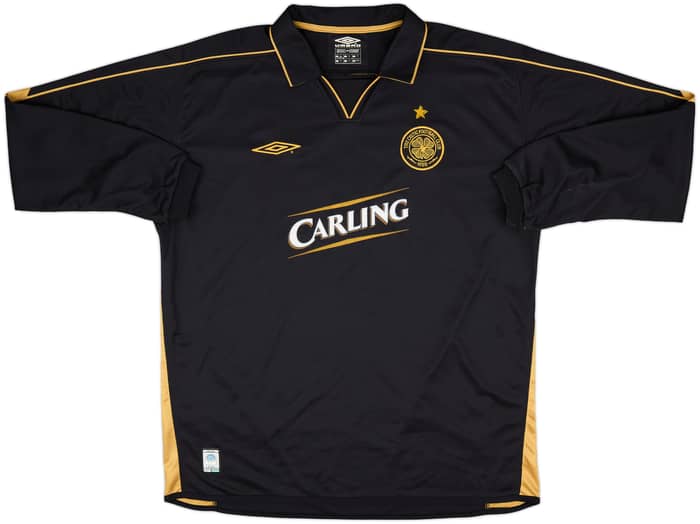 2003-04 Celtic Away L/S Shirt Larsson #7 - 10/10 - (XL)