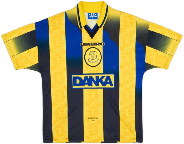 1996-98 Everton Away Shirt Ferguson #9 - 7/10 - (M)