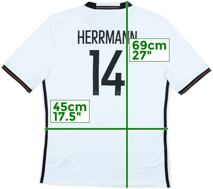 2015-16 Germany Home Shirt Herrmann #14 - 9/10 - (XL.Boys)