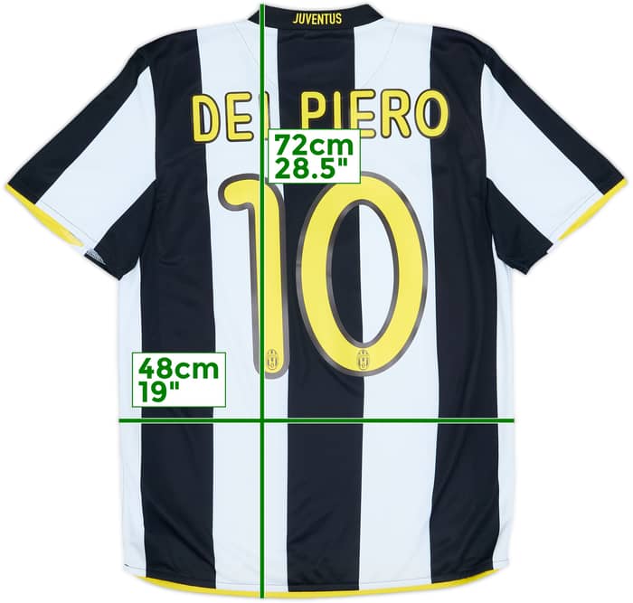 2008-09 Juventus Home Shirt Del Piero #10 - 9/10 - (S)