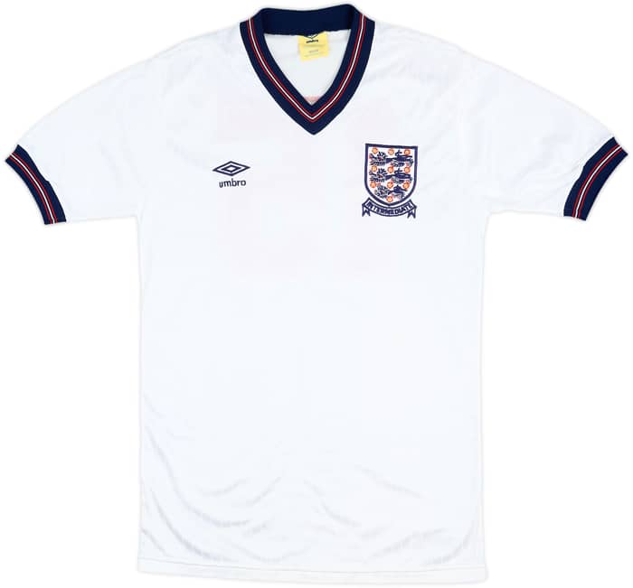 1985 England U-21 Match Issue Home Shirt #15 (Sinnott)