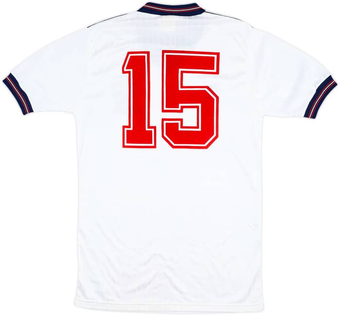 1985 England U-21 Match Issue Home Shirt #15 (Sinnott)