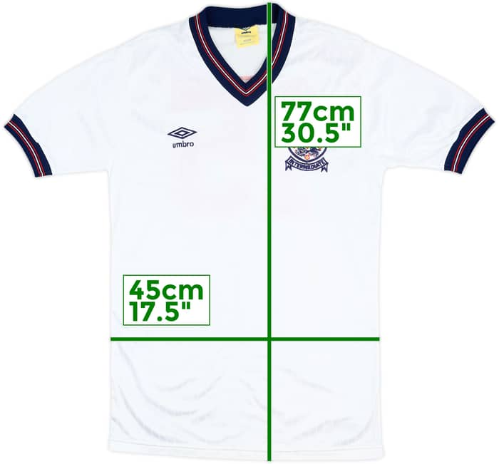 1985 England U-21 Match Issue Home Shirt #15 (Sinnott)