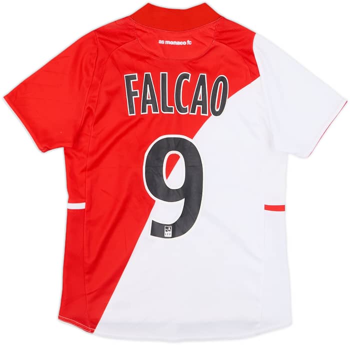 2013-14 Monaco Home Shirt Falcao #9 - 5/10 - (M.Boys)