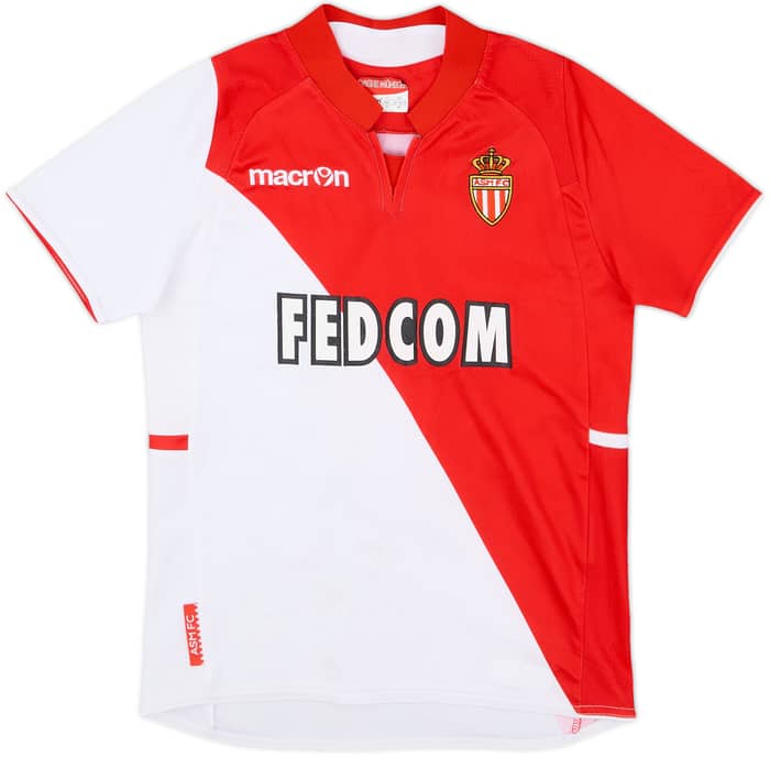 2013-14 Monaco Home Shirt Falcao #9 - 5/10 - (M.Boys)