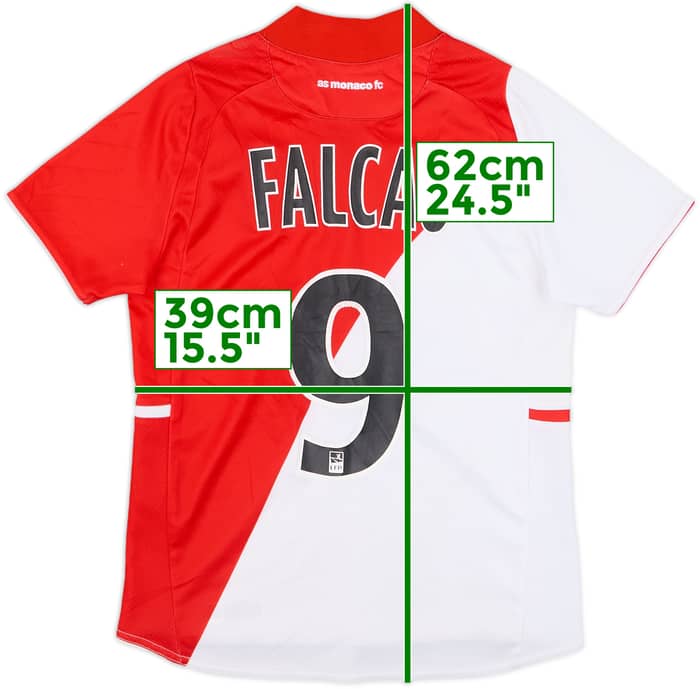 2013-14 Monaco Home Shirt Falcao #9 - 5/10 - (M.Boys)