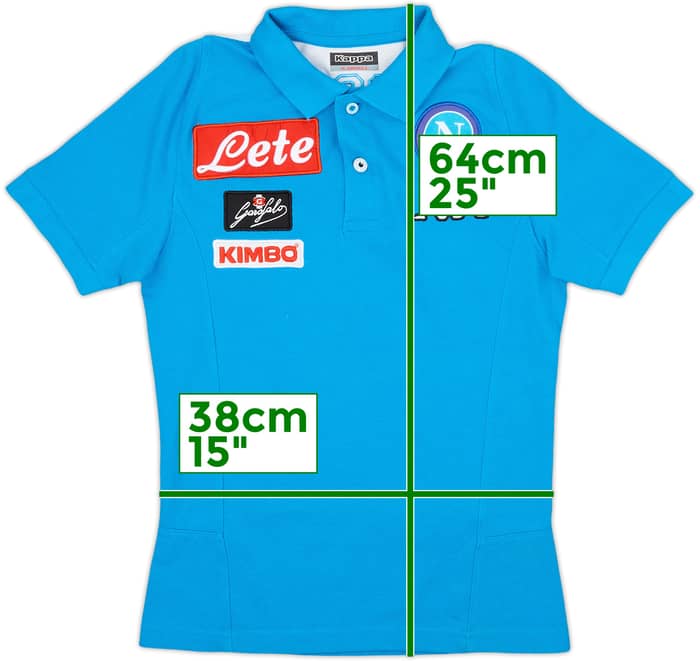 2016-17 Napoli Kappa Polo Shirt - 9/10 - (XS)