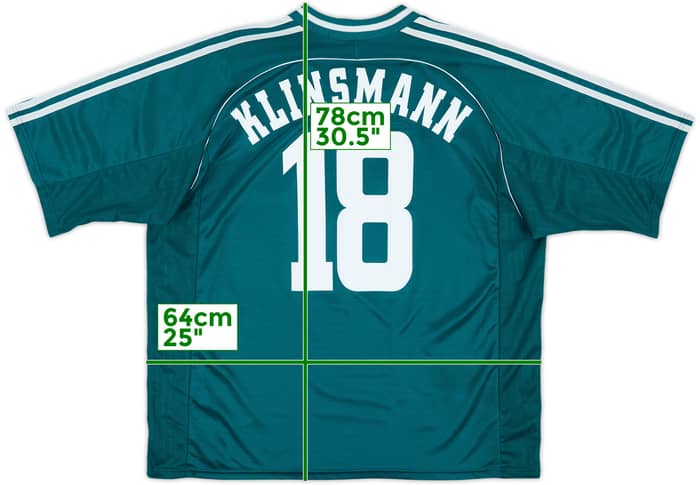 1998-00 Germany Away Shirt Klinsmann #18 - 9/10 - (XL)