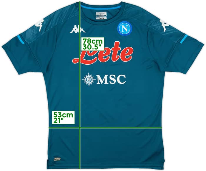 2020-21 Napoli Kappa Training Shirt - 7/10 - (XXL)