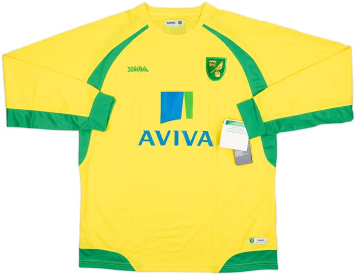 2010-11 Norwich Home L/S Shirt (L)
