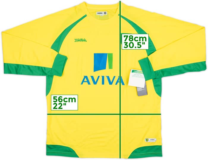 2010-11 Norwich Home L/S Shirt (L)