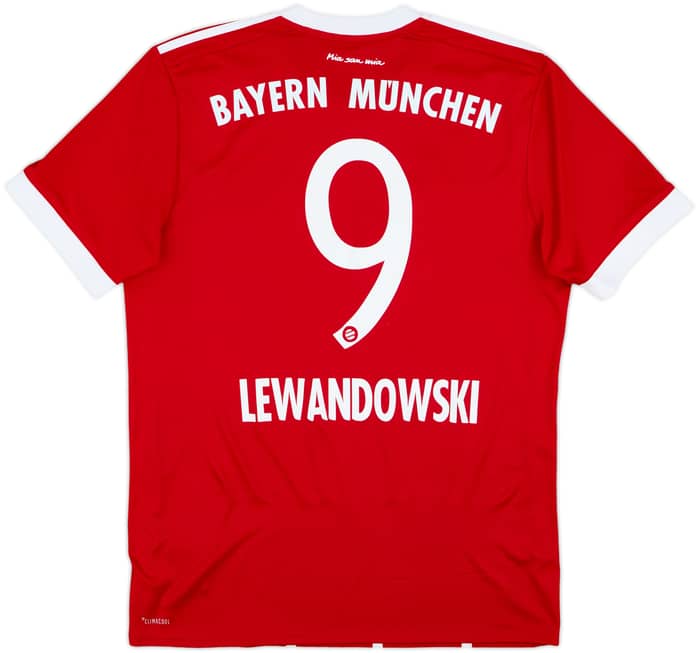 2017-18 Bayern Munich Home Shirt Lewandowski #9 - 8/10 - (M)