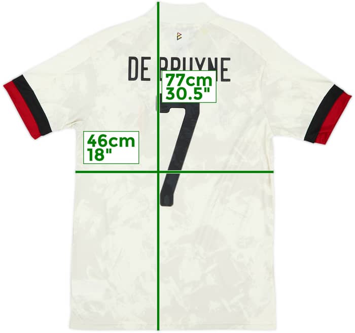 2020-22 Belgium Away Shirt De Bruyne #7 - 7/10 - (S)