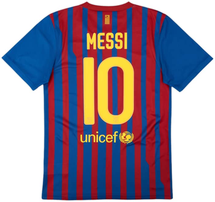 2011-12 Barcelona Basic Home Shirt Messi #10 - 9/10 - (S)