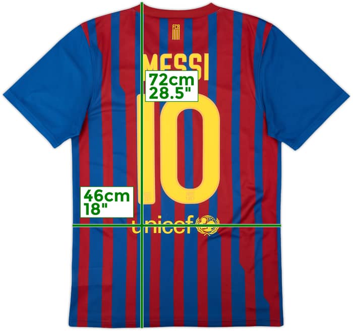 2011-12 Barcelona Basic Home Shirt Messi #10 - 9/10 - (S)