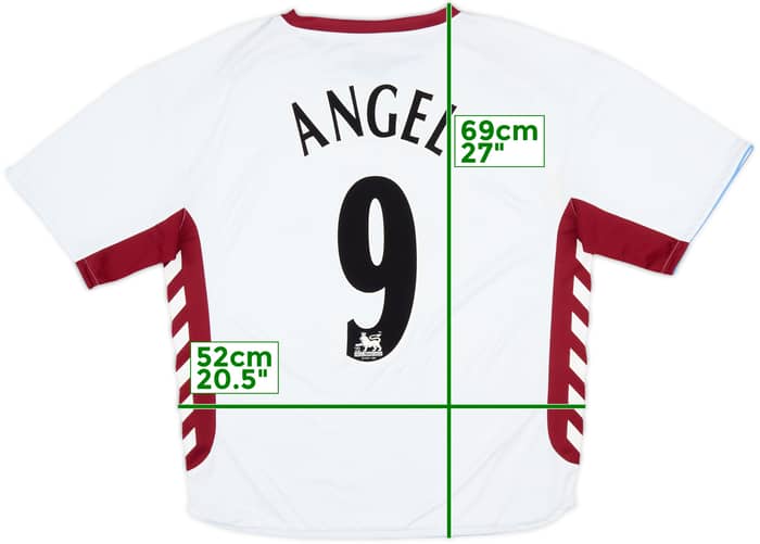 2006-07 Aston Villa Away Shirt Angel #9 - 8/10 - (L)