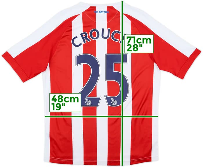 2014-15 Stoke City Home Shirt Crouch #25 - 9/10 - (S)