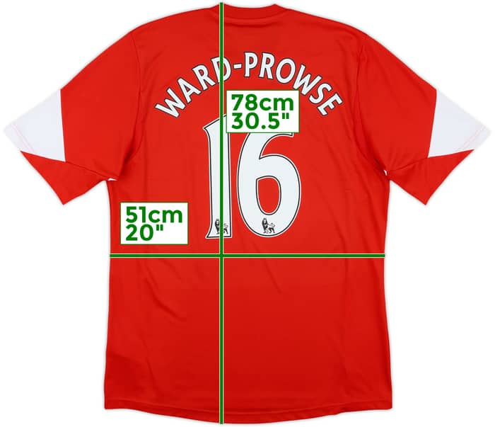 2013-14 Southampton Home Shirt Ward-Prowse #16 - 6/10 - (L)