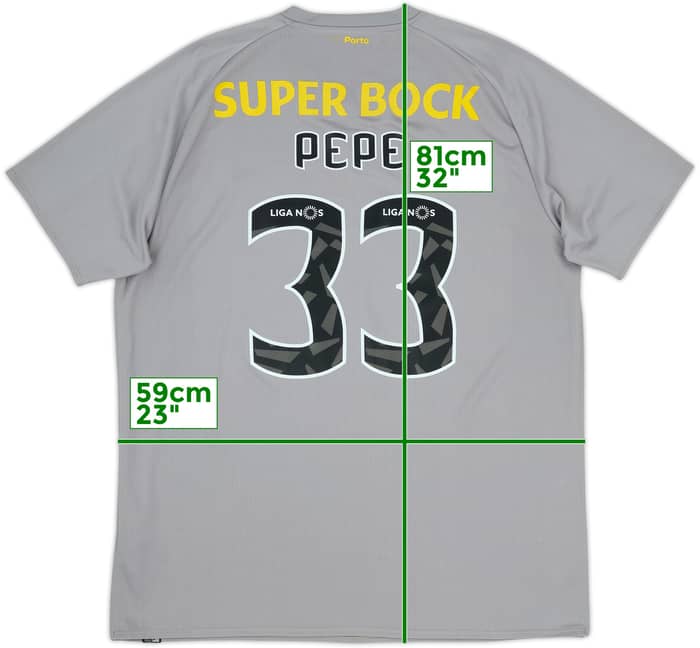 2018-19 Porto Away Shirt Pepe #33 - 6/10 - (XL)