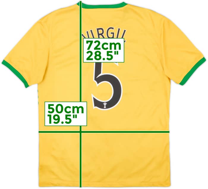 2013-14 Celtic Away Shirt Virgil #5 - 7/10 - (M)