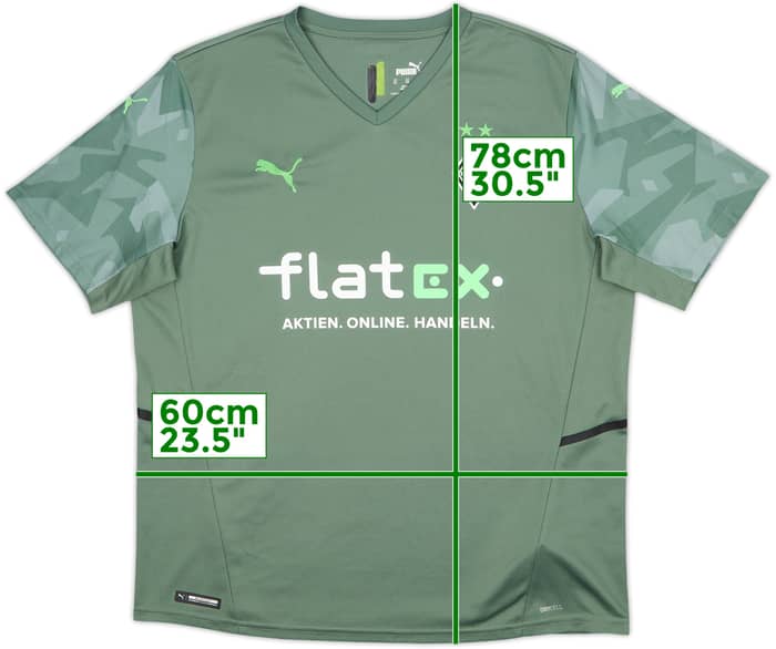 2021-22 Borussia Monchengladbach Away Shirt - 10/10 - (XL)