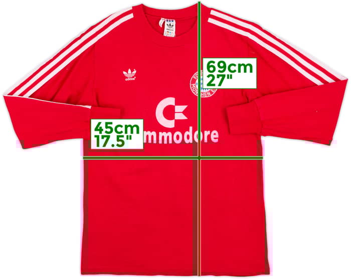 1984-89 Bayern Munich Home L/S Shirt - 5/10 - (M)