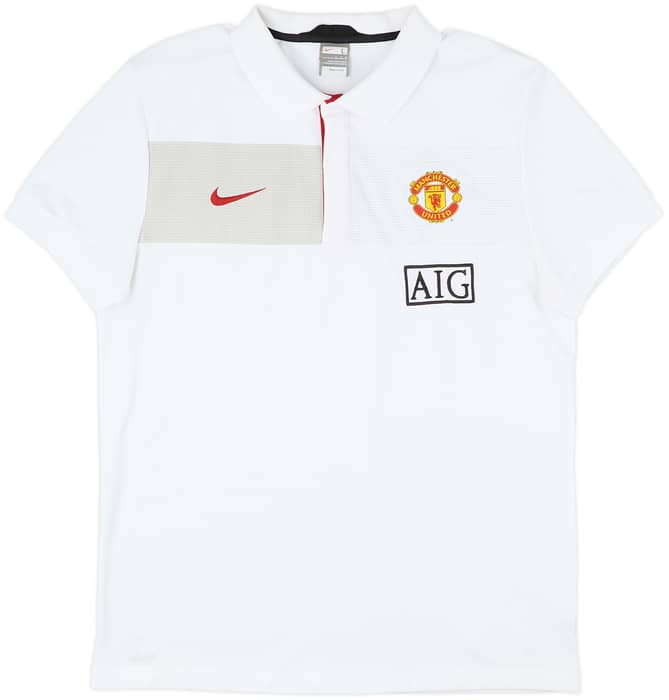 2009-10 Manchester United Nike Polo Shirt - 8/10 - (L)