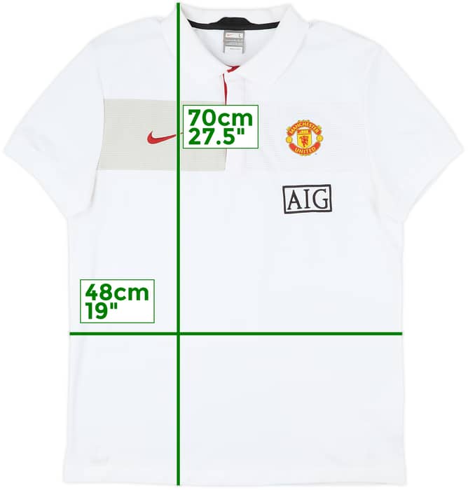 2009-10 Manchester United Nike Polo Shirt - 8/10 - (L)